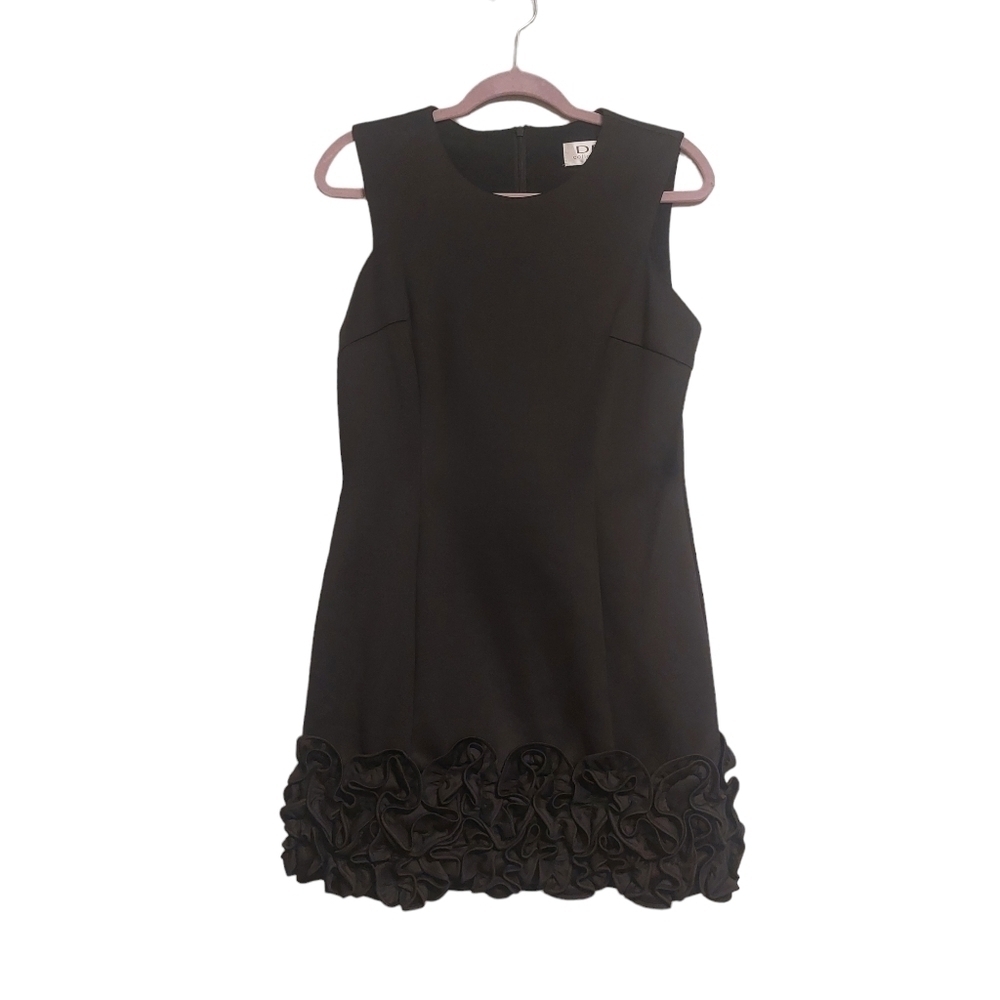 DR Collection Sleeveless Ruffle Bottom Formal Midi Dress- size 12
